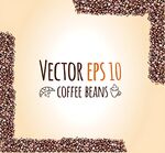 咖啡豆矢量素材背景图