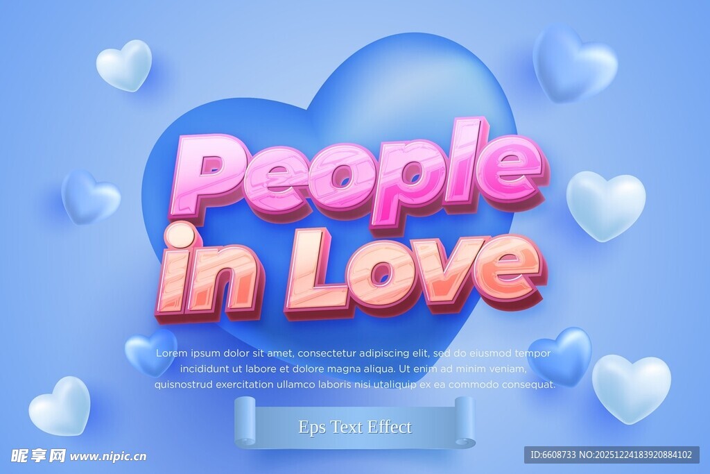 浪漫爱心恋爱中的人们