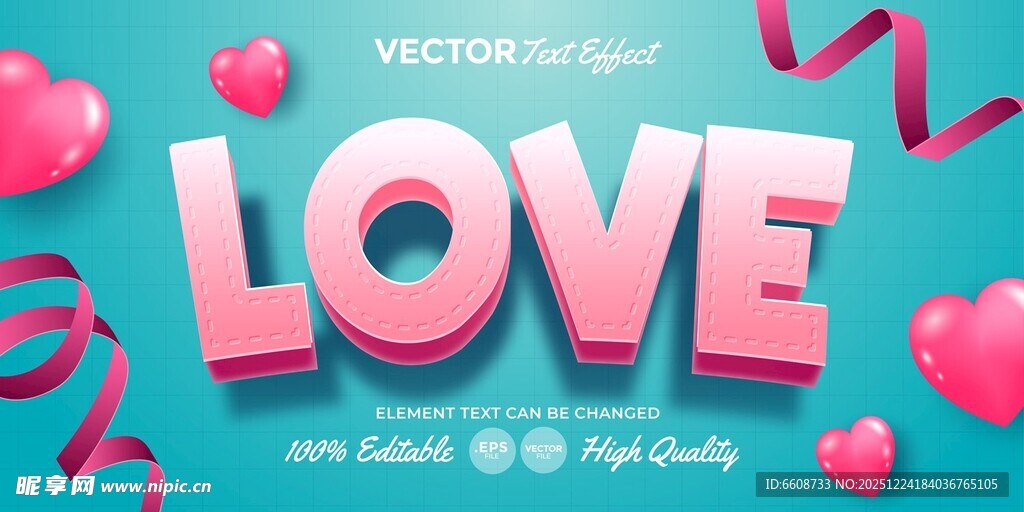 浪漫爱情主题装饰元素