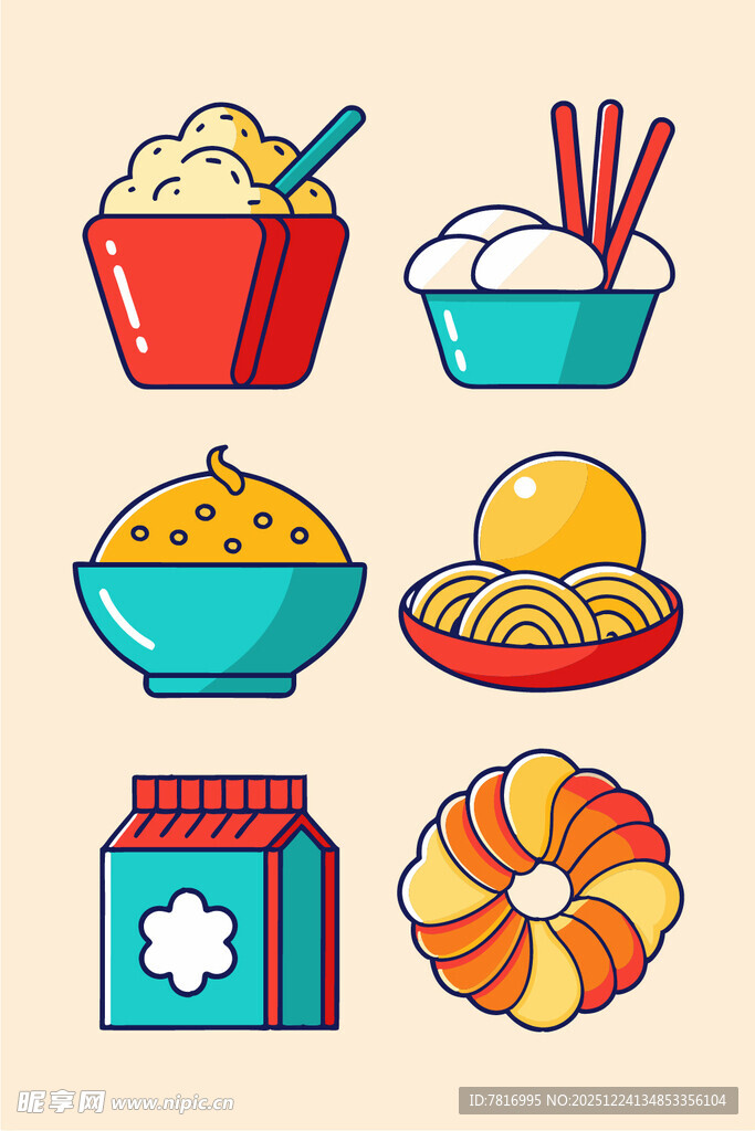 多样美味小吃集合