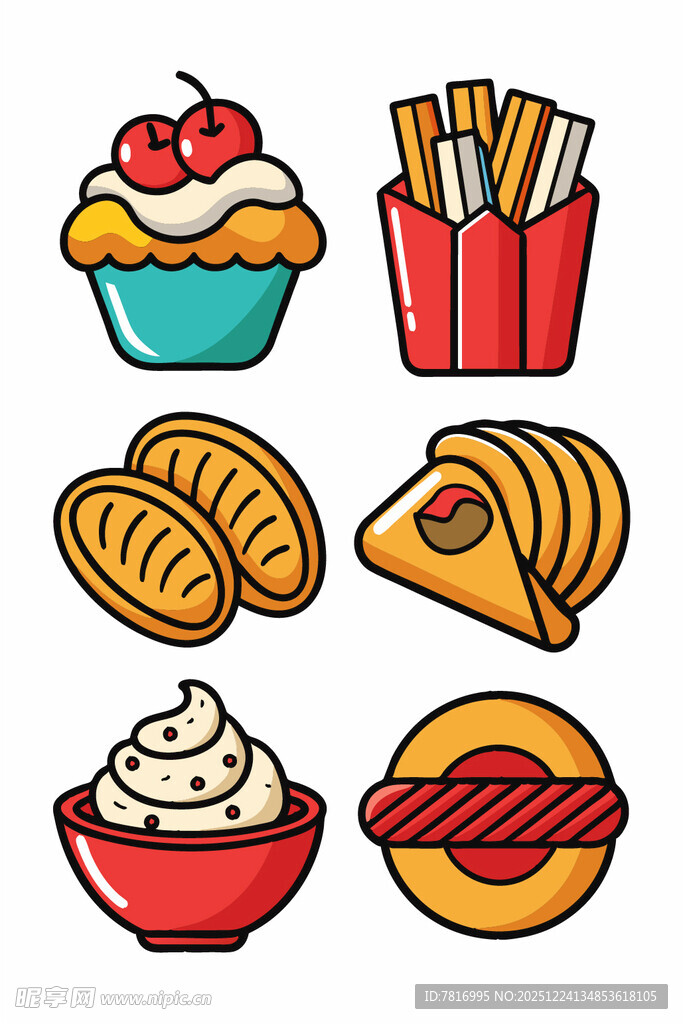 多样美味小吃集合