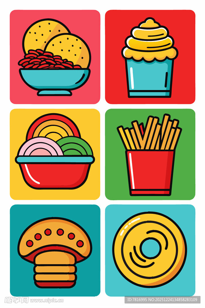 多彩美味小吃集合