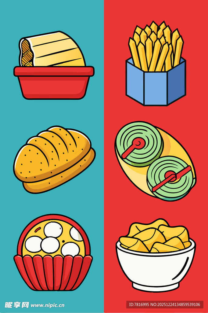 多样美味小吃集合