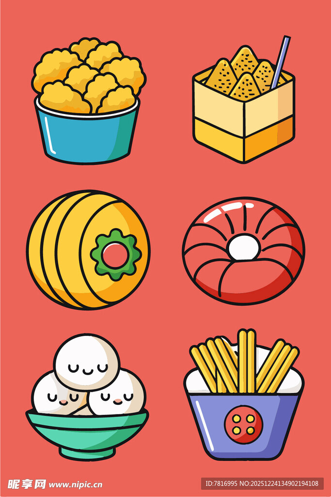 多样美味小吃集合