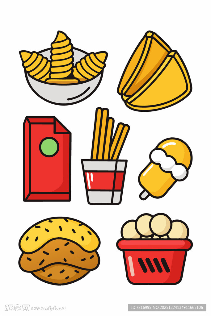 多样美味小吃集合