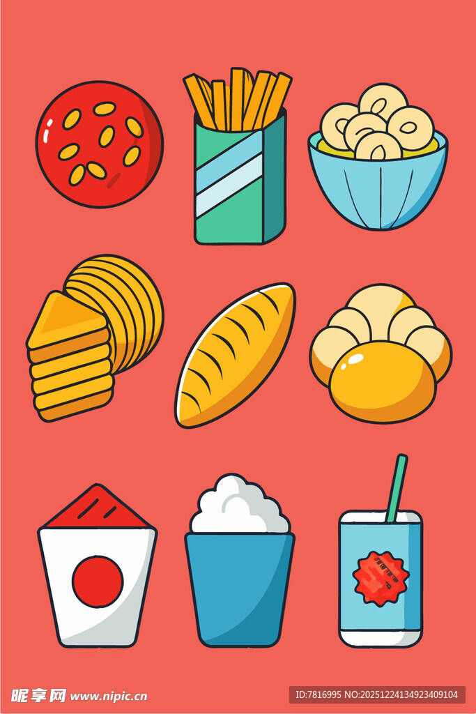 多彩美味小吃集合