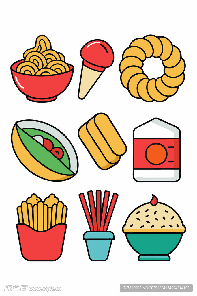 多样美味小吃集合