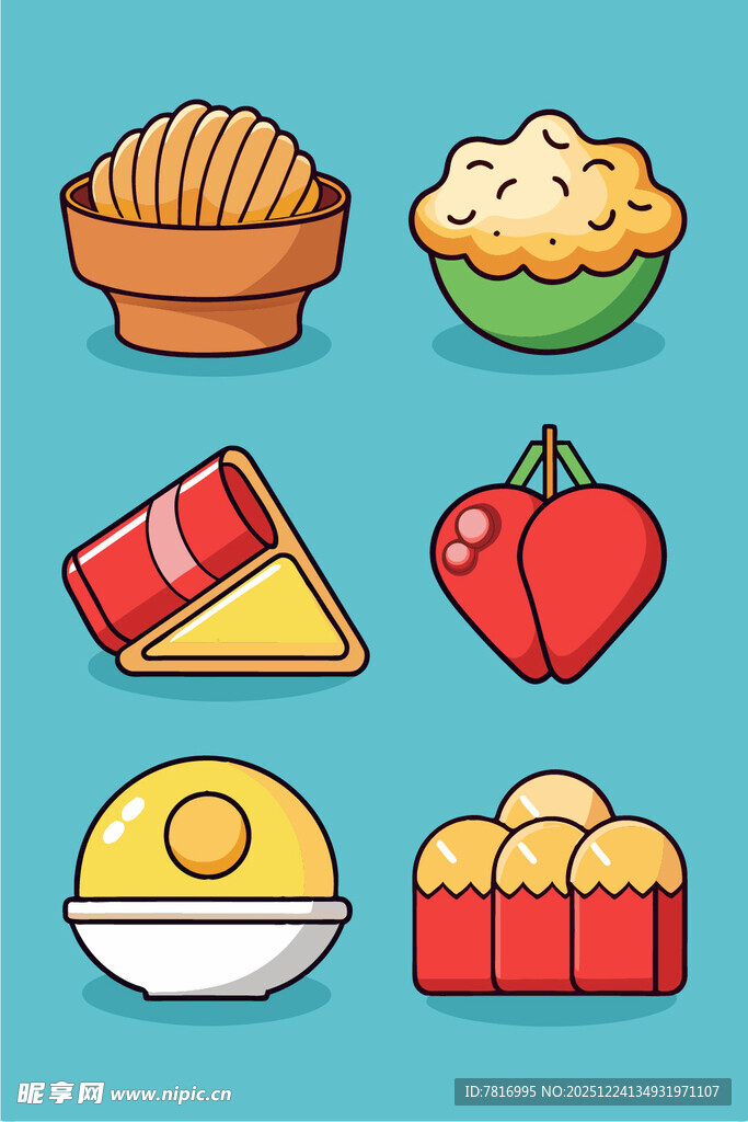 多彩美味烘焙食品集合