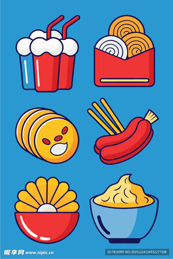 多样美味小吃集合