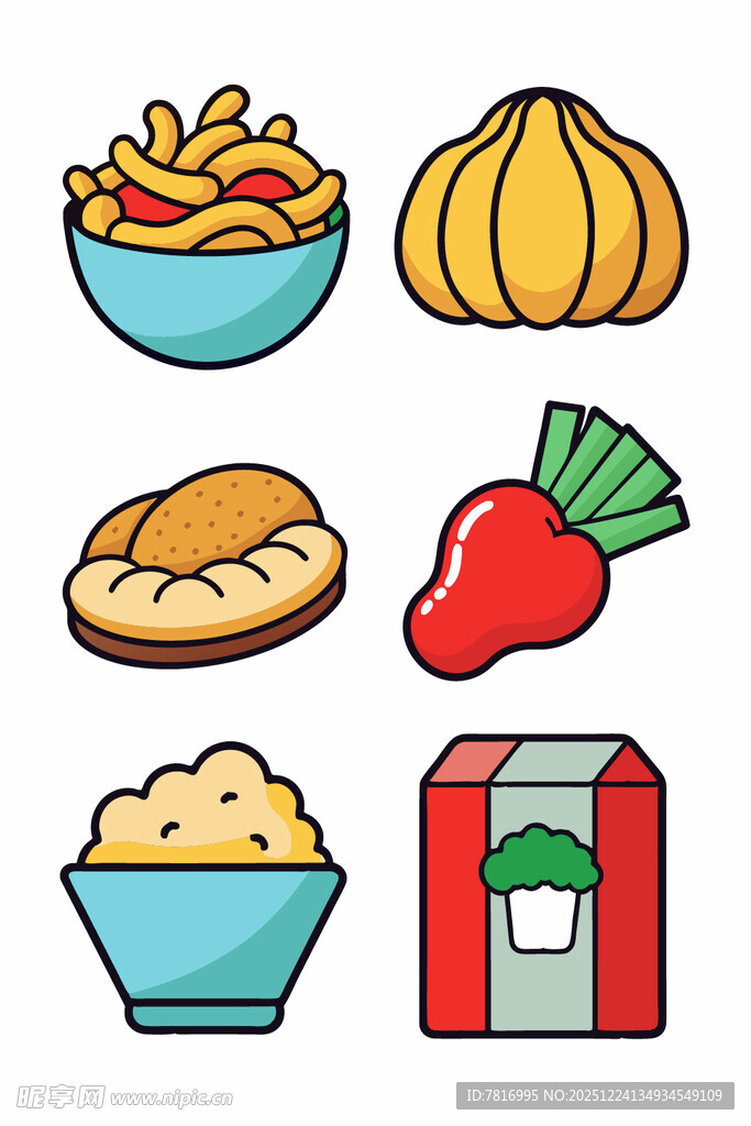 多样食品图标集