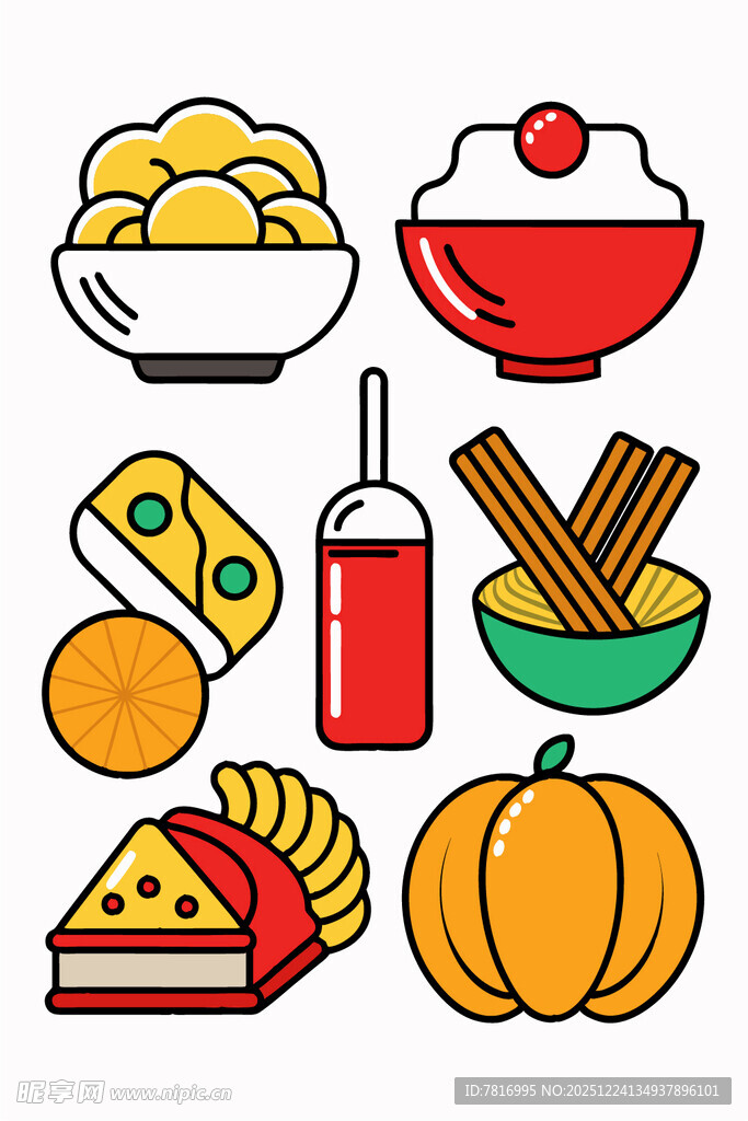 多样美食与食材集合