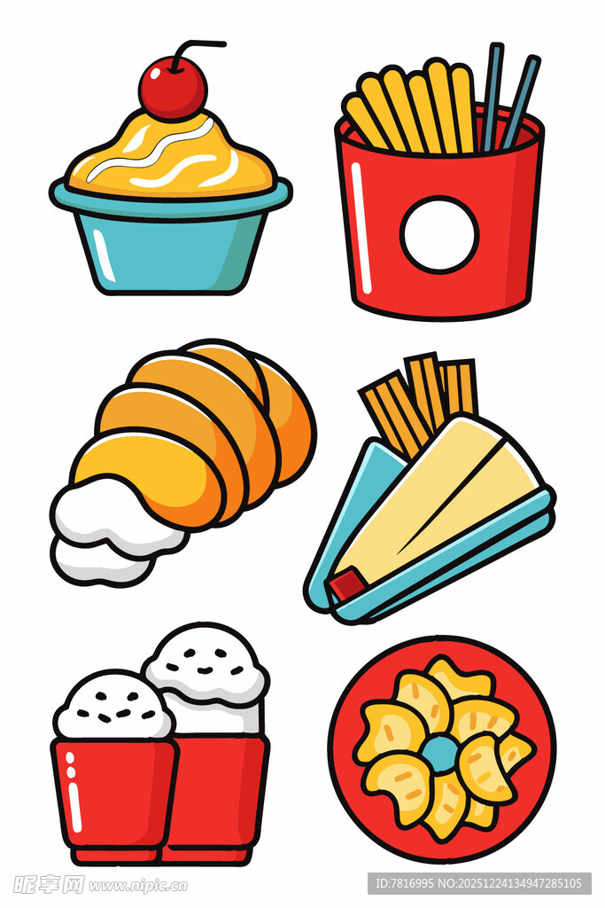 多样美味小吃集合