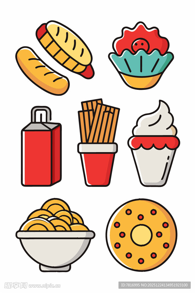 多样美味小吃集合