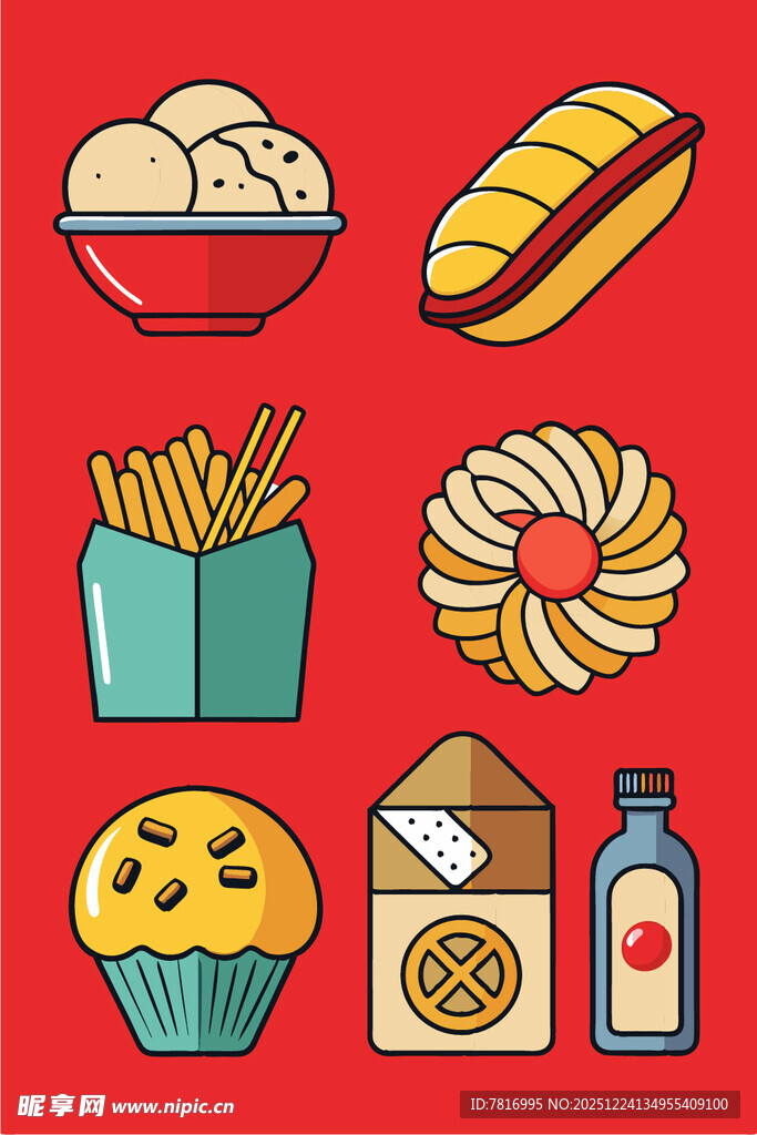 多彩美味小吃集合