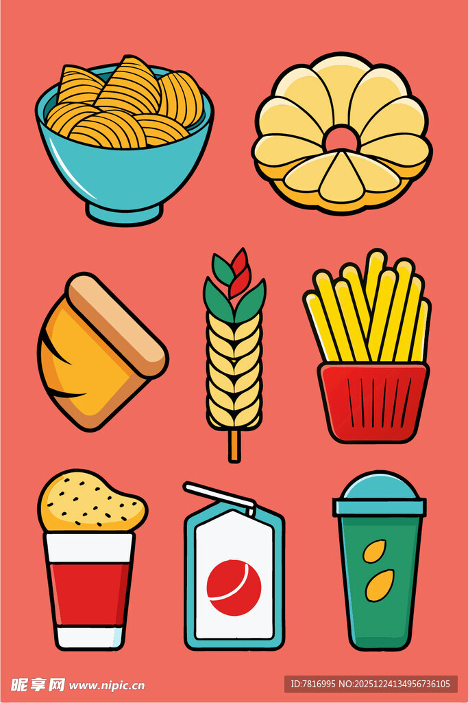 缤纷美味小吃集合