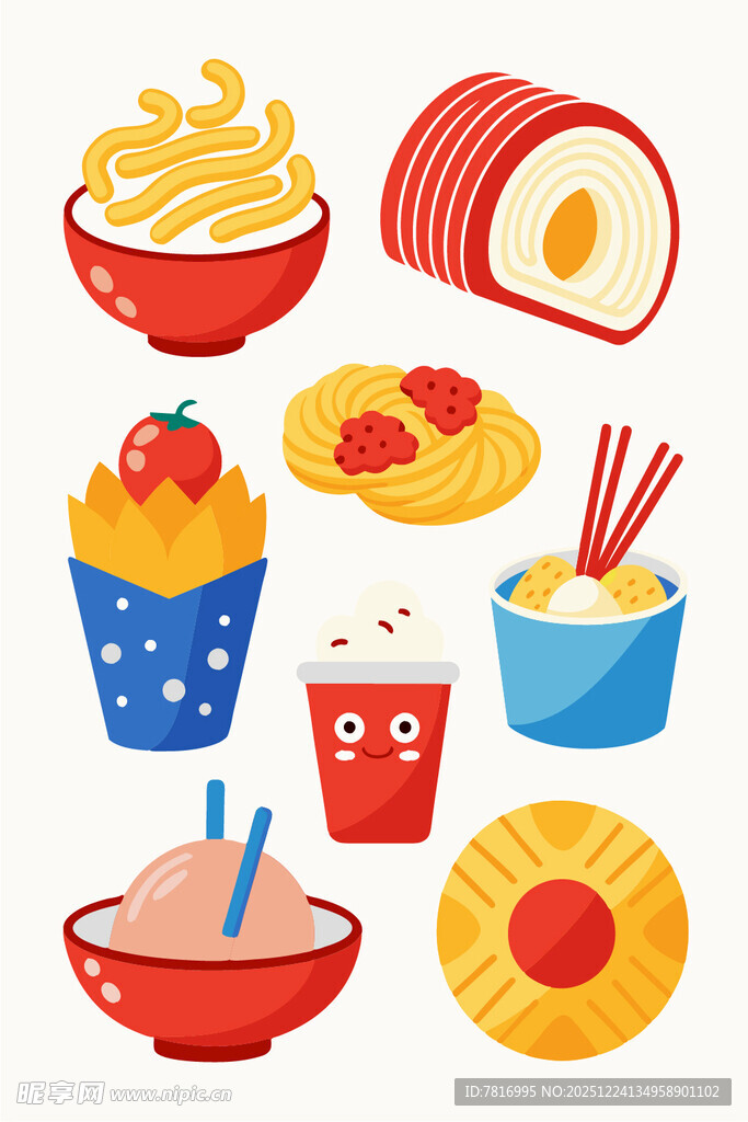 多样美味小吃集合