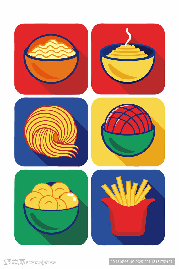 多彩美味小吃集合