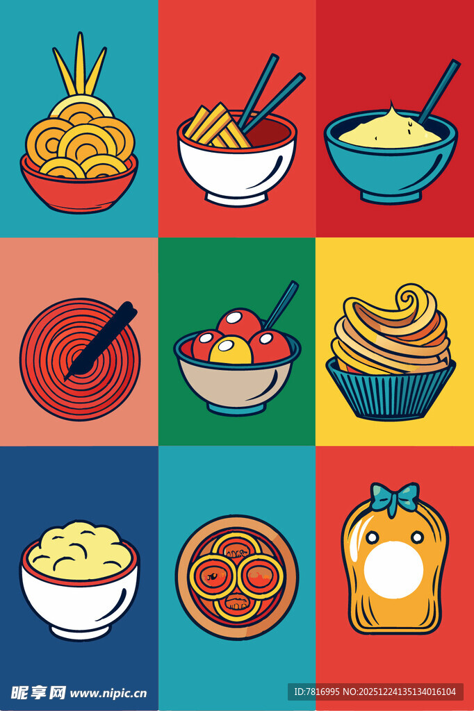 多彩面食与美食组合