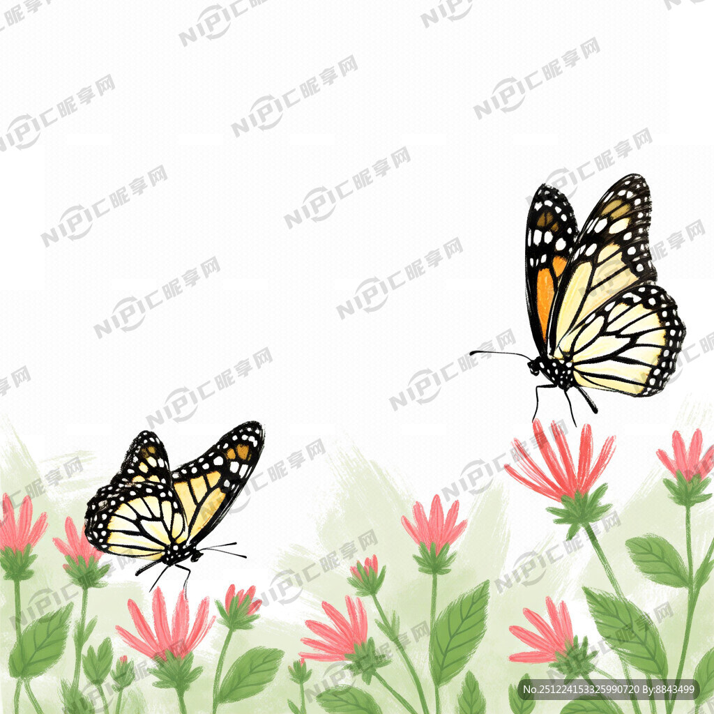 蝴蝶 飞舞  简笔画