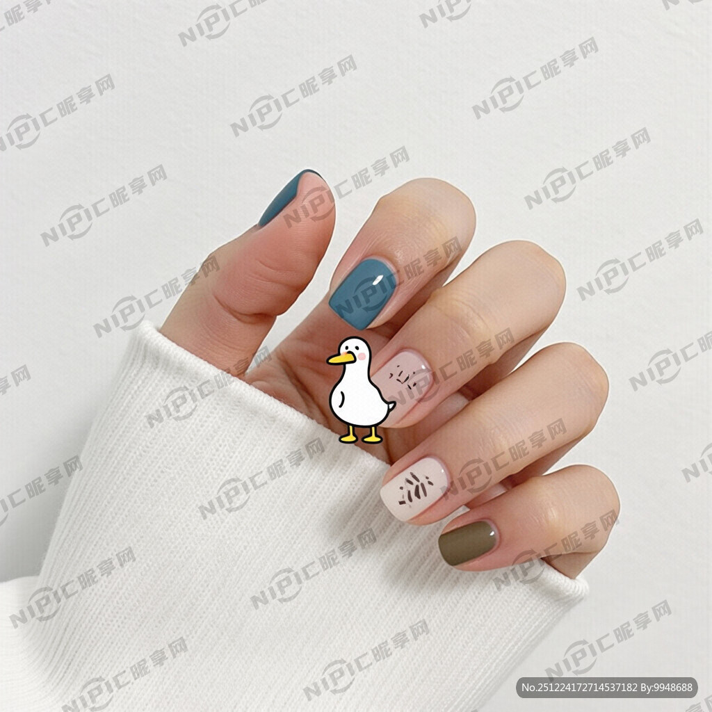 大鹅美甲 要简约明了
