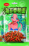 海苔香脆面包装上的卡通形象