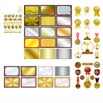 奖牌奖杯徽章模板