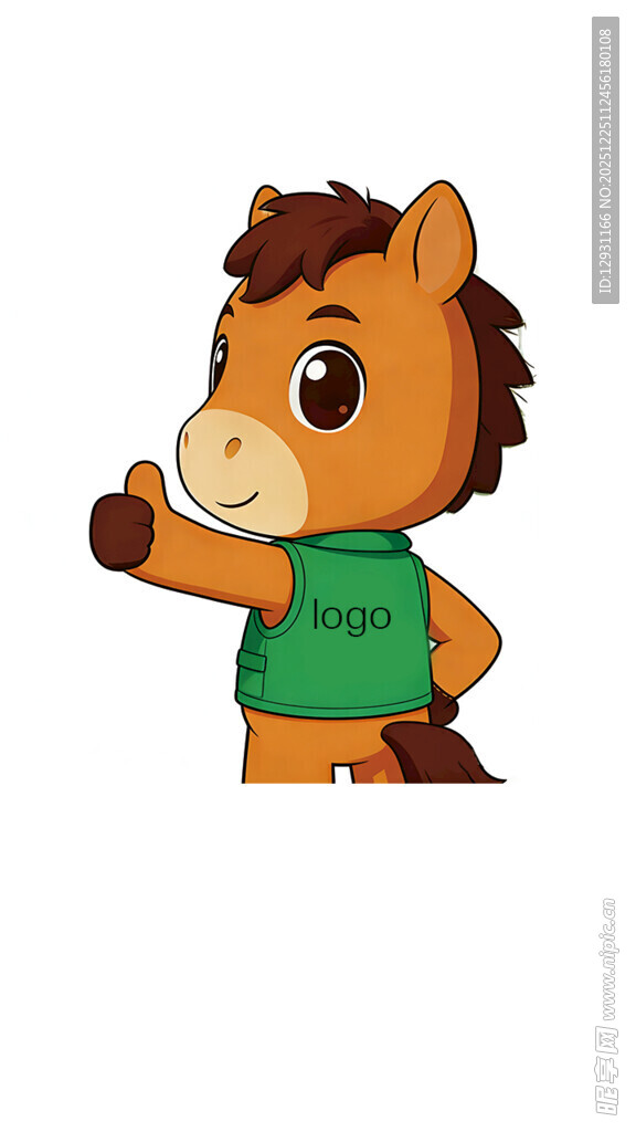 可爱小马卡通形象