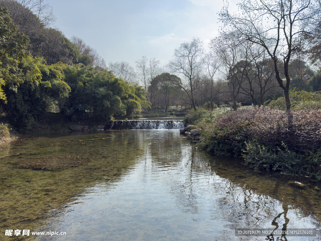 宁静河畔自然风光