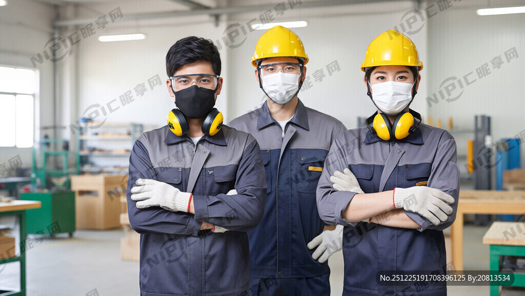 木工车间人员穿戴标准涵盖防尘口