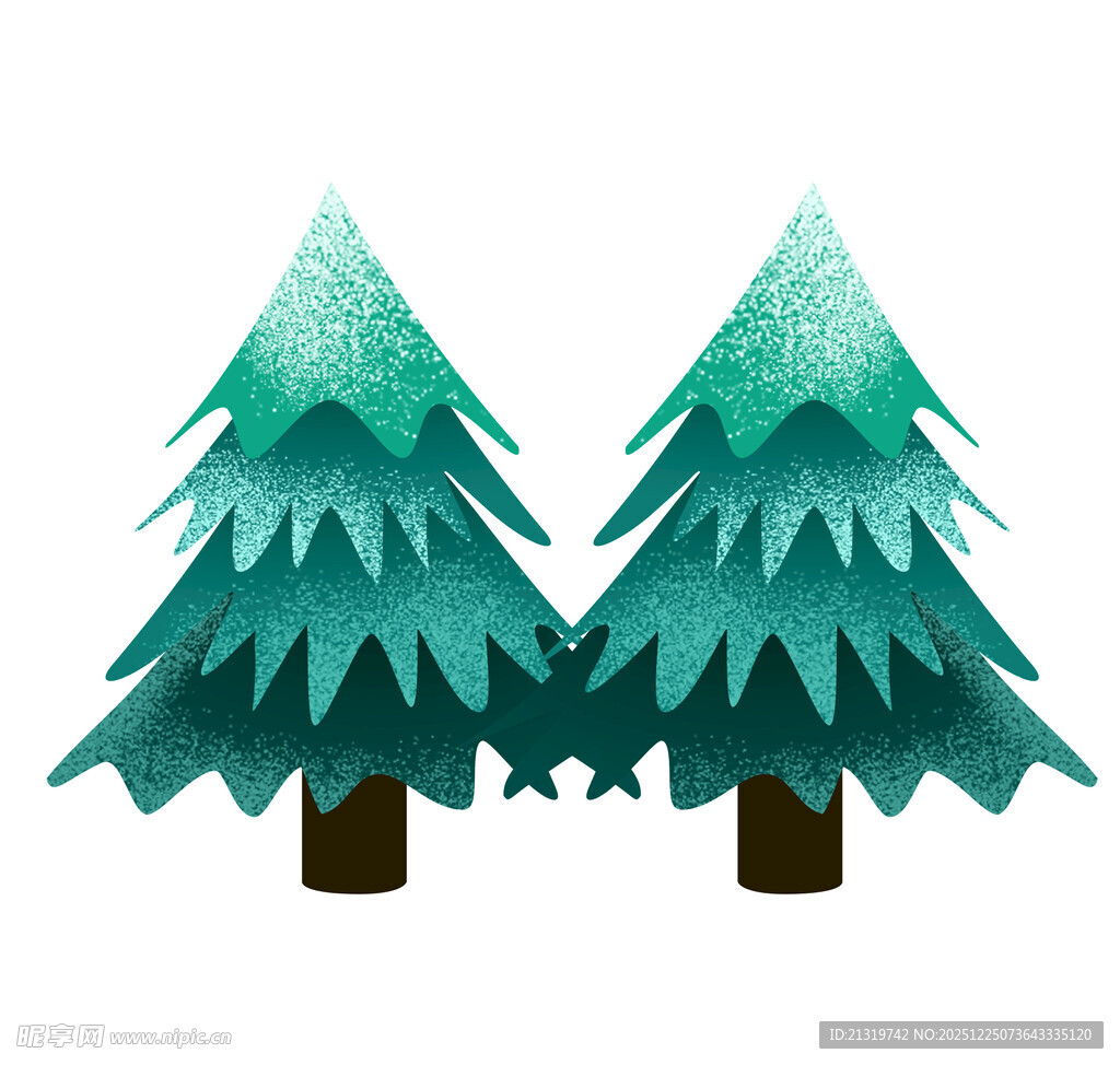 松树插画素材