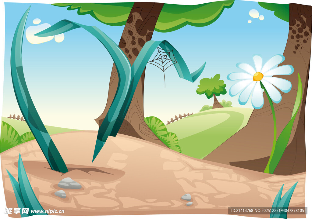 森林中的清新自然风景