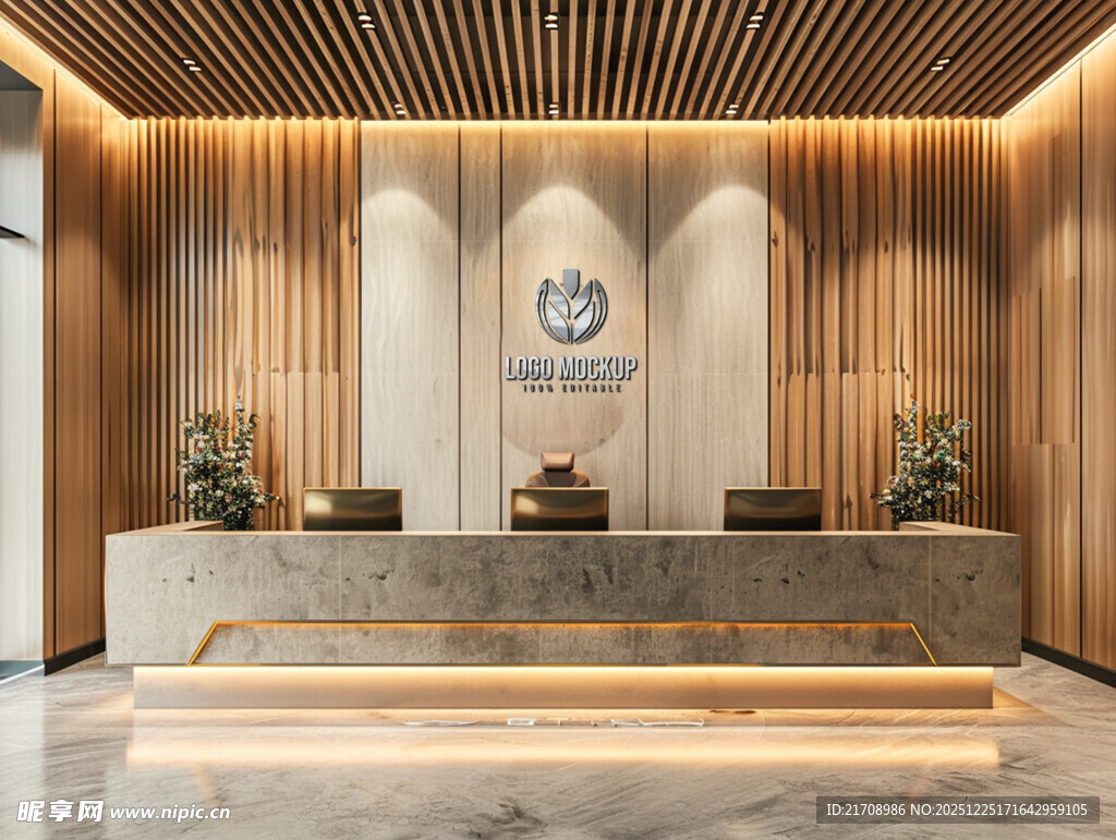 现代禅意风格接待大厅