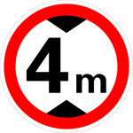 限高4米交通标志