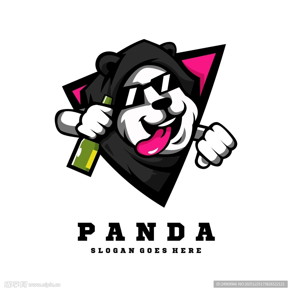 酷炫熊猫形象设计