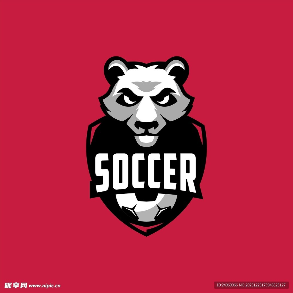 熊猫足球标志
