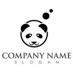 熊猫主题简约公司标志