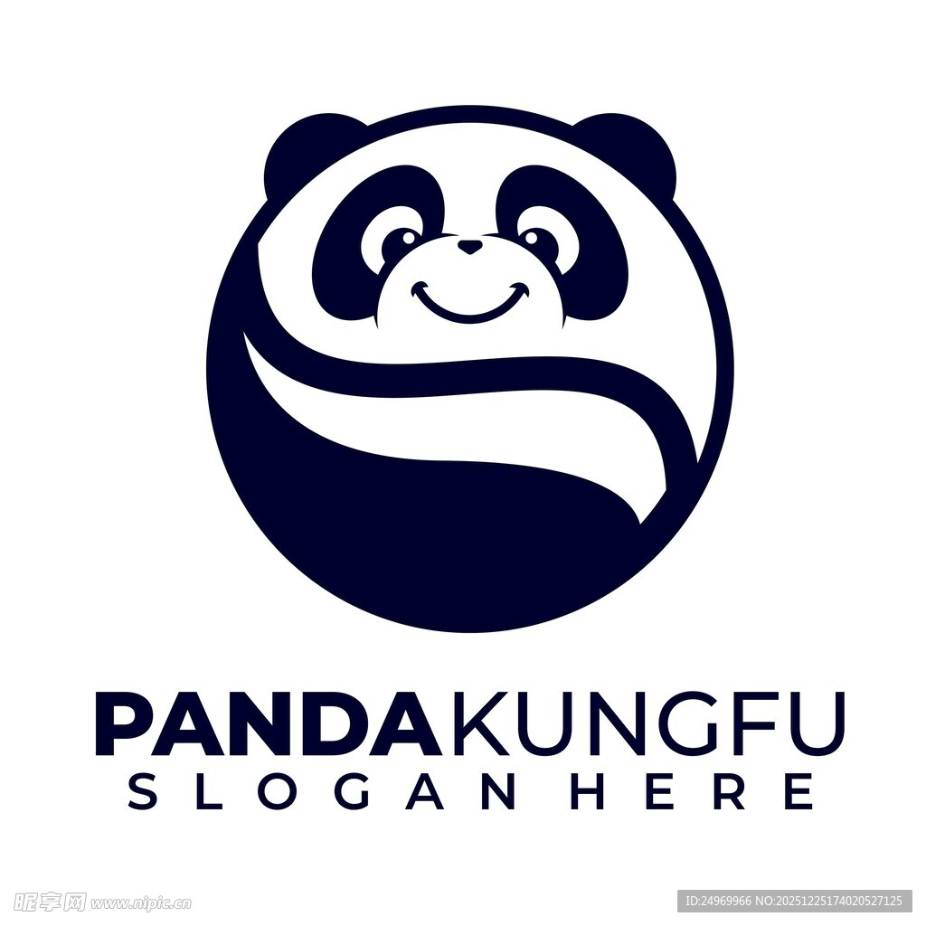 熊猫功夫标志设计