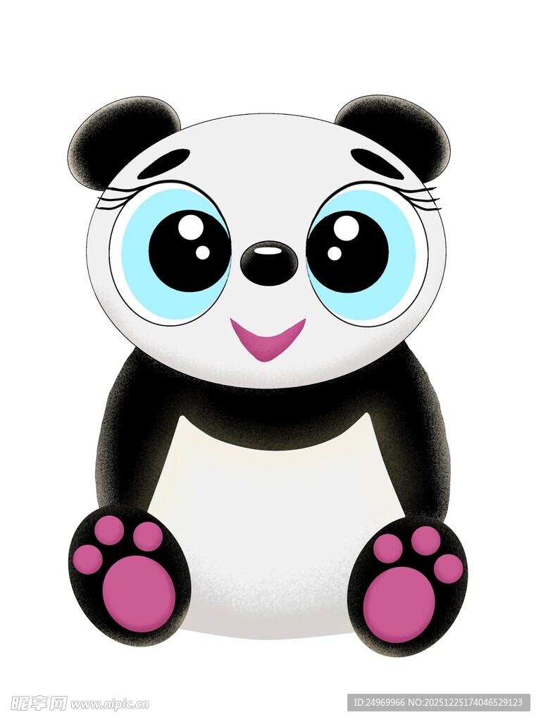 可爱熊猫卡通形象
