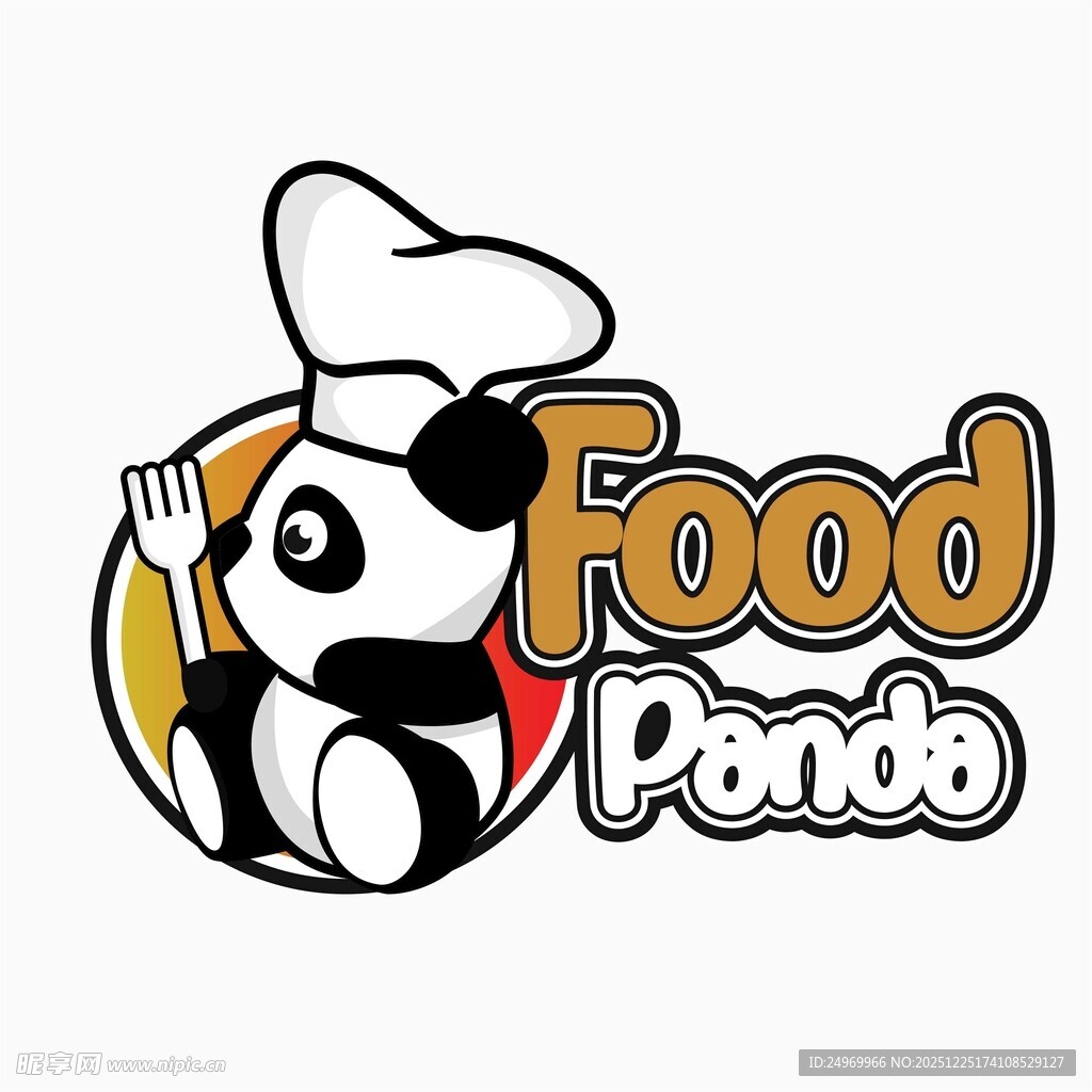 熊猫厨师标志