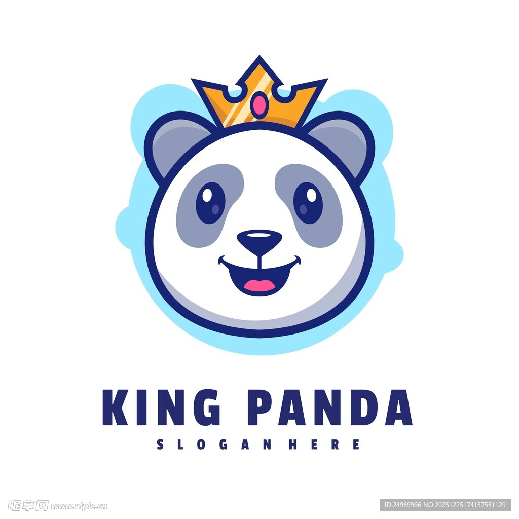 熊猫国王标志设计