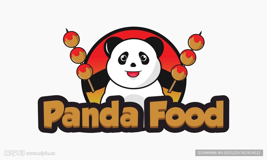 熊猫美食标志