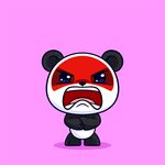 愤怒熊猫卡通形象