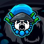 卡通熊猫头戴特色帽子形象