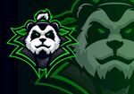 熊猫与虎头电竞风格图标