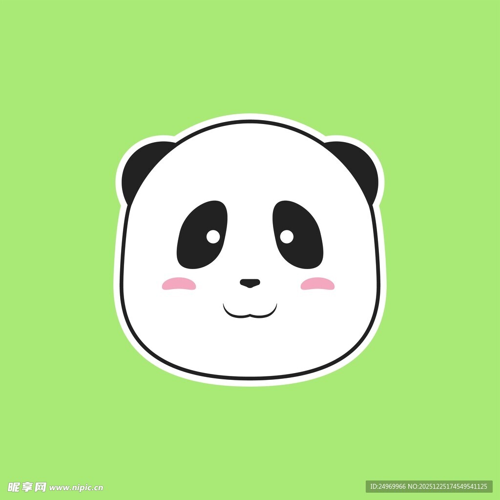 可爱熊猫头像