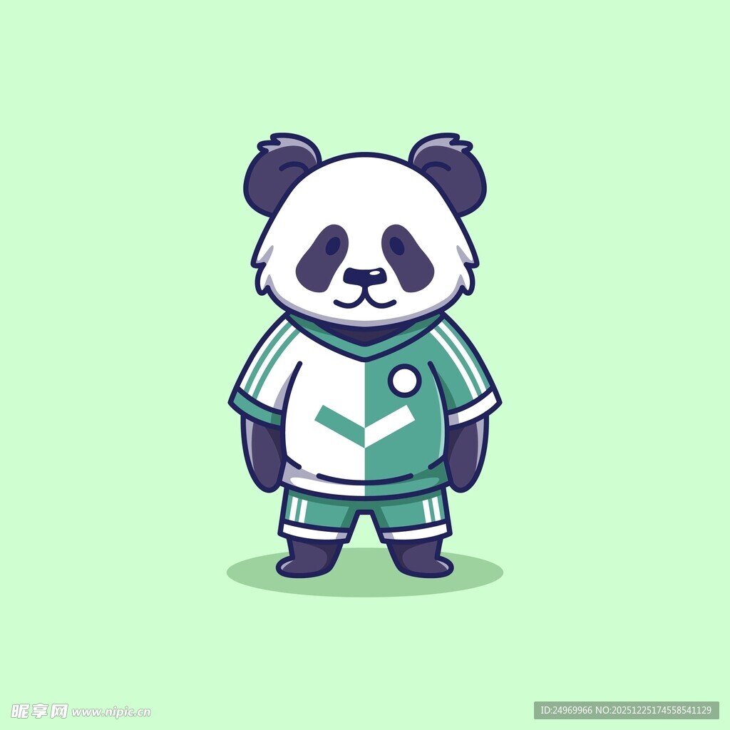 可爱熊猫卡通形象