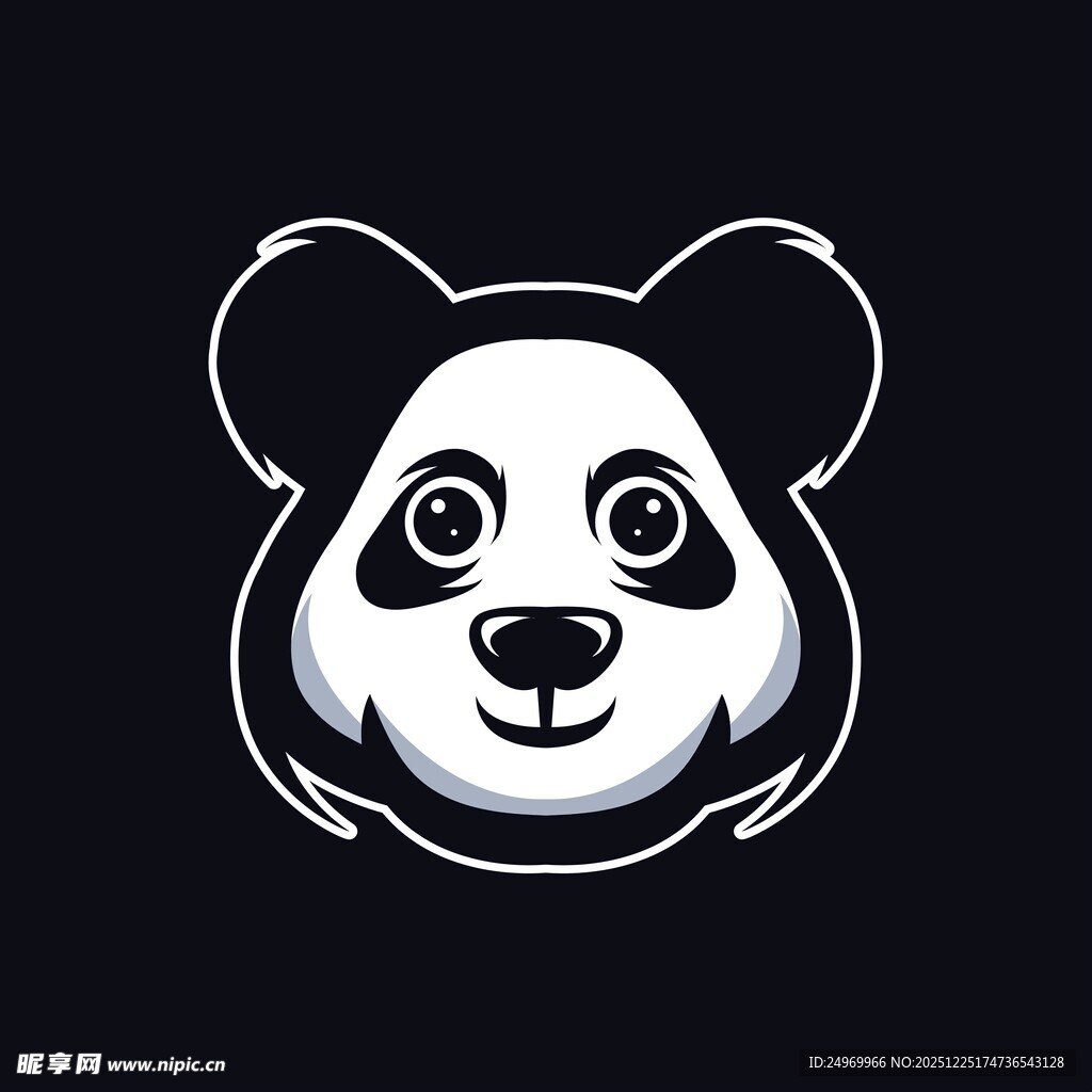 可爱熊猫头像