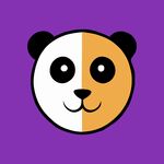 熊猫半脸头像图标