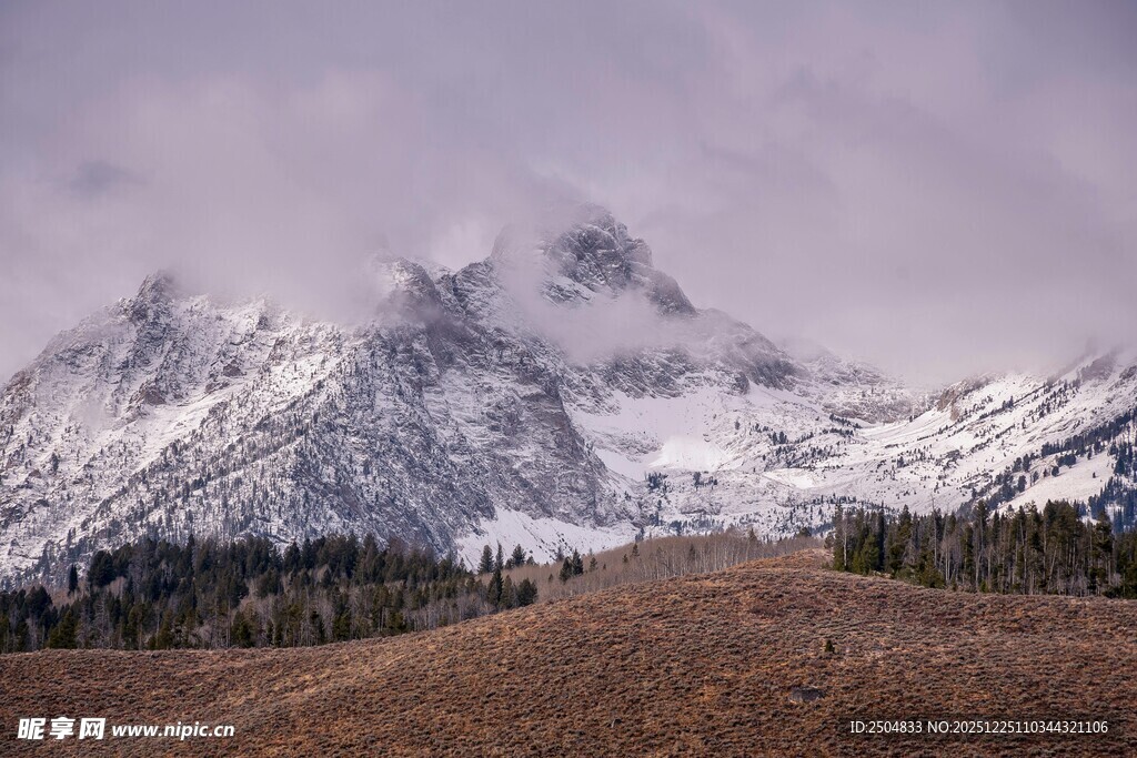 雪山草原壮丽风光