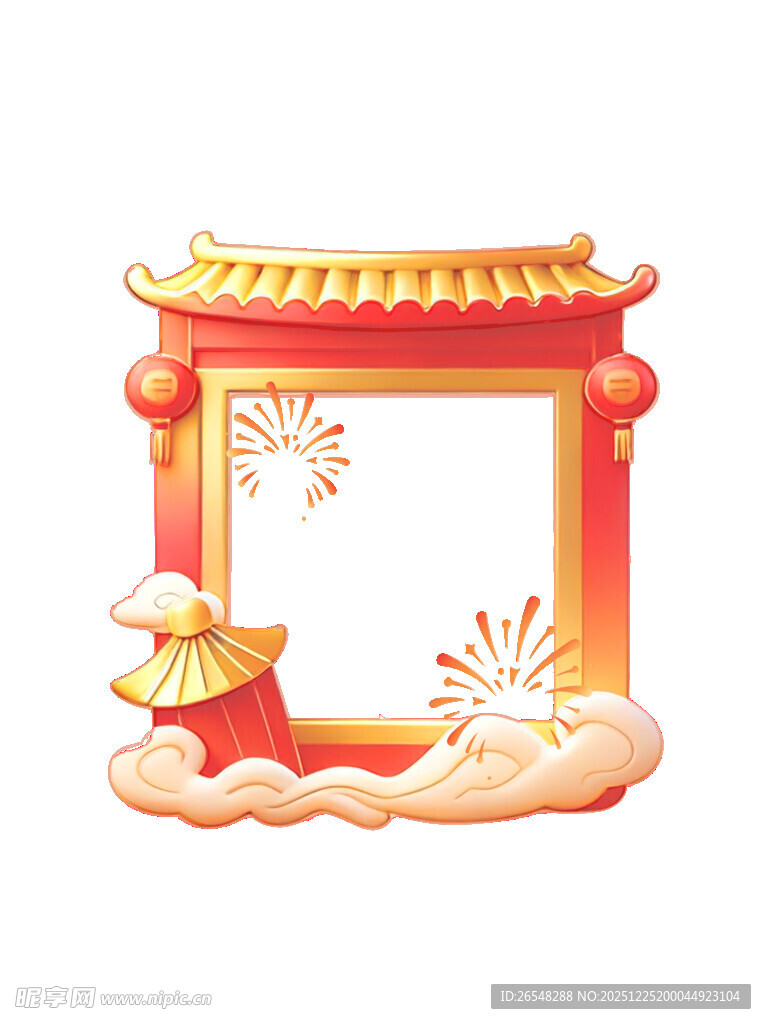 中式古典边框装饰元素